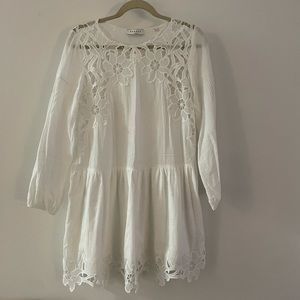 Sandro white cotton dress